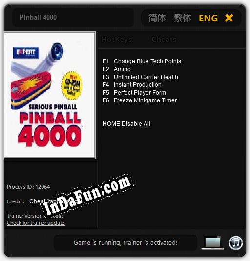 Pinball 4000: Cheats, Trainer +6 [CheatHappens.com]