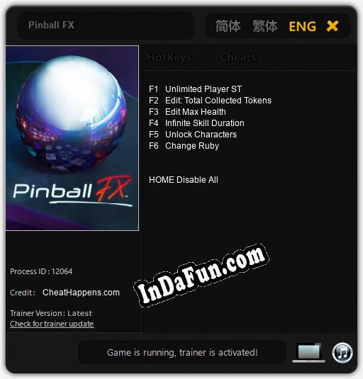 Pinball FX: Trainer +6 [v1.7]