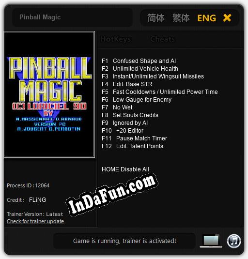 Pinball Magic: Cheats, Trainer +12 [FLiNG]