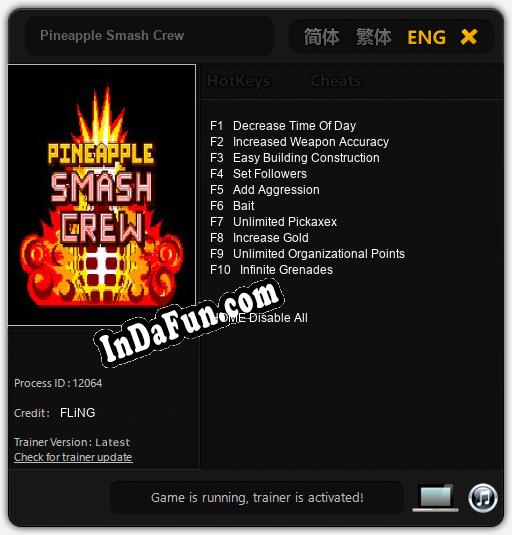 Pineapple Smash Crew: Cheats, Trainer +10 [FLiNG]