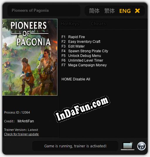 Pioneers of Pagonia: TRAINER AND CHEATS (V1.0.98)