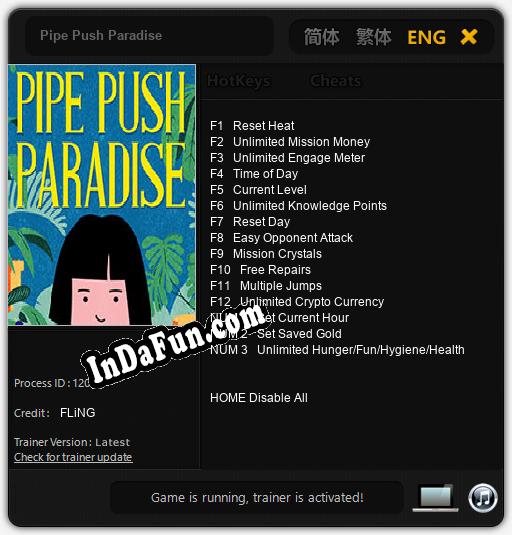 Pipe Push Paradise: Trainer +15 [v1.6]
