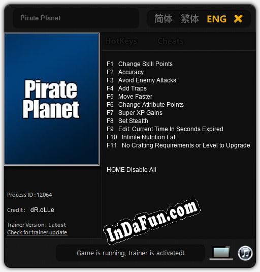 Pirate Planet: Trainer +11 [v1.5]