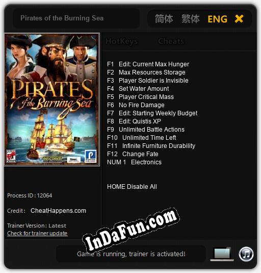 Pirates of the Burning Sea: Cheats, Trainer +13 [CheatHappens.com]