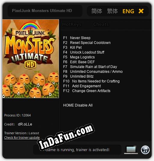 PixelJunk Monsters Ultimate HD: Trainer +12 [v1.8]