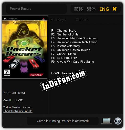 Pocket Racers: Cheats, Trainer +9 [FLiNG]