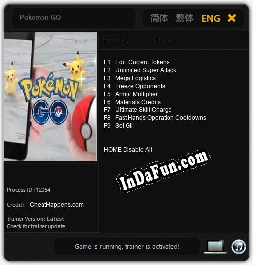 Pokemon GO: TRAINER AND CHEATS (V1.0.74)