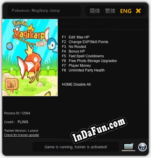 Pokemon: Magikarp Jump: Trainer +8 [v1.5]