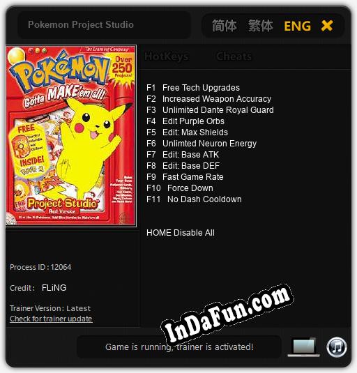 Pokemon Project Studio: Cheats, Trainer +11 [FLiNG]