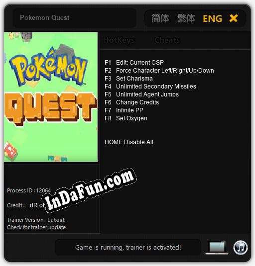 Trainer for Pokemon Quest [v1.0.9]