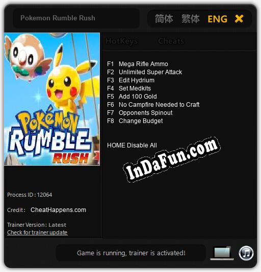 Pokemon Rumble Rush: Trainer +8 [v1.9]