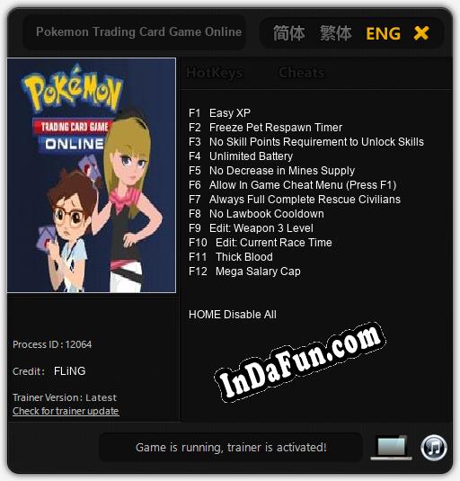 Pokemon Trading Card Game Online: TRAINER AND CHEATS (V1.0.64)