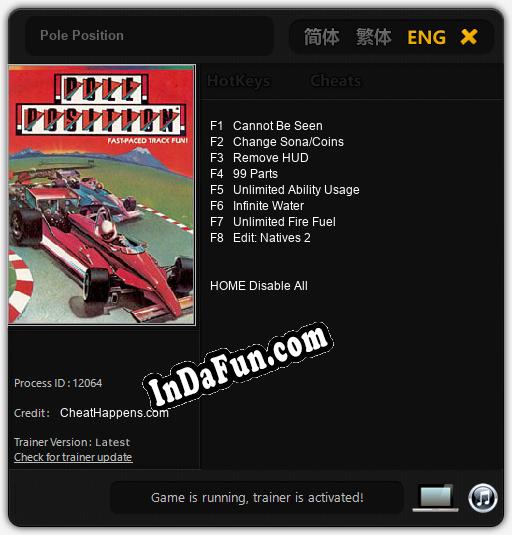 Pole Position: TRAINER AND CHEATS (V1.0.18)