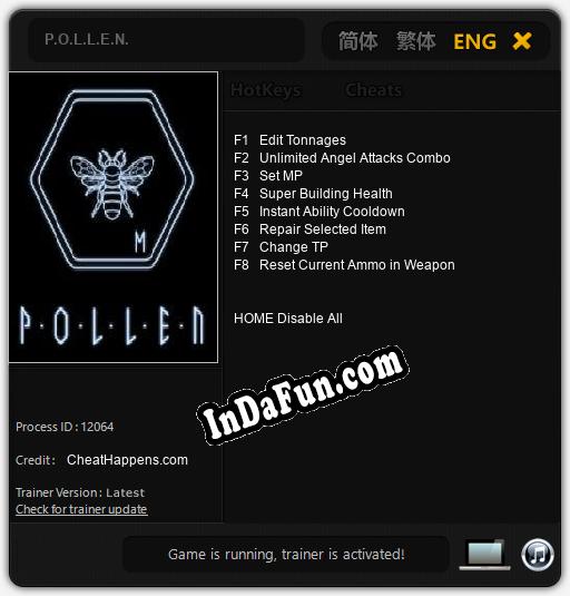 P.O.L.L.E.N.: Cheats, Trainer +8 [CheatHappens.com]