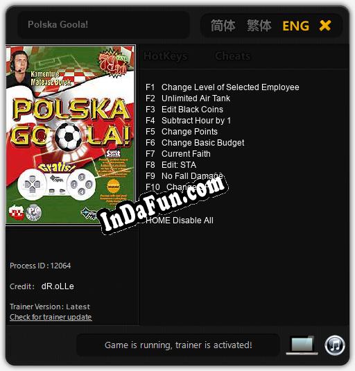 Polska Goola!: TRAINER AND CHEATS (V1.0.58)