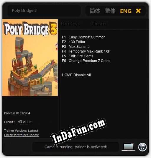 Poly Bridge 3: Cheats, Trainer +6 [dR.oLLe]