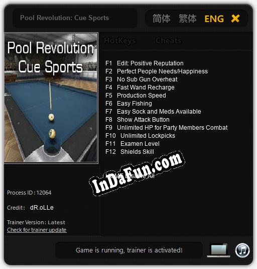 Pool Revolution: Cue Sports: Cheats, Trainer +12 [dR.oLLe] » Free ...
