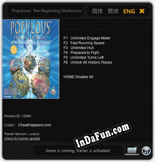 Populous: The Beginning Undiscovered Worlds: Cheats, Trainer +6 [CheatHappens.com]