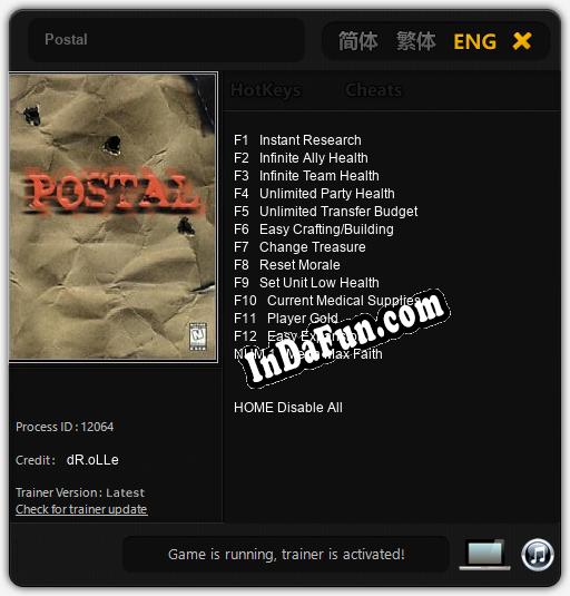 Postal: Trainer +13 [v1.2]