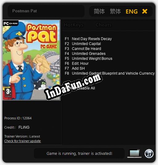 Trainer for Postman Pat [v1.0.9]