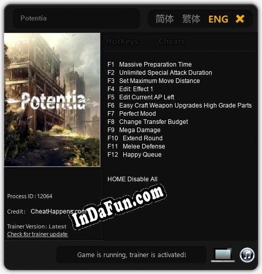 Potentia: Cheats, Trainer +12 [CheatHappens.com]