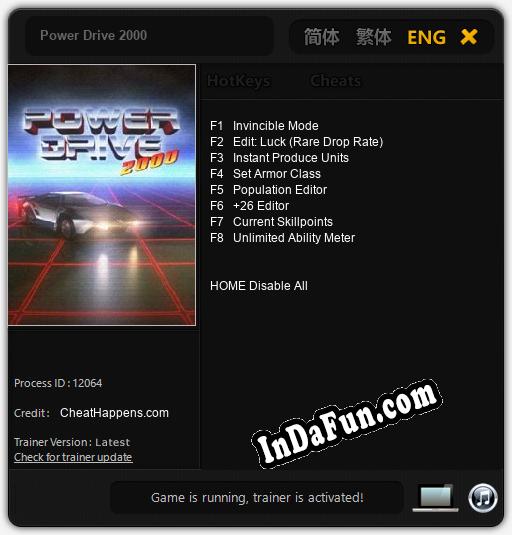 Trainer for Power Drive 2000 [v1.0.6]