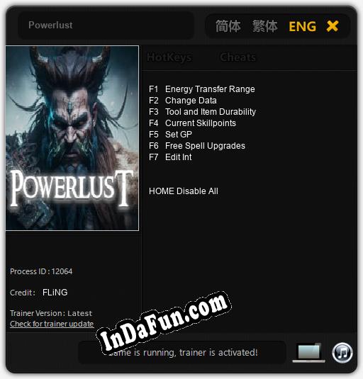 Trainer for Powerlust [v1.0.4]