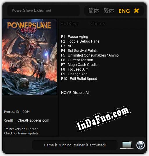 PowerSlave Exhumed: TRAINER AND CHEATS (V1.0.92)