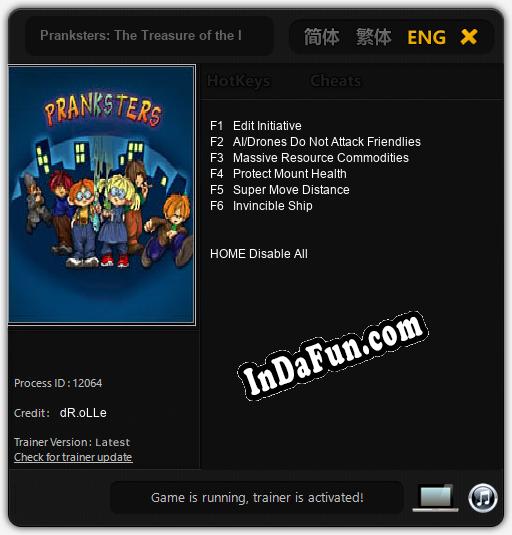 Pranksters: The Treasure of the Indians: Cheats, Trainer +6 [dR.oLLe]