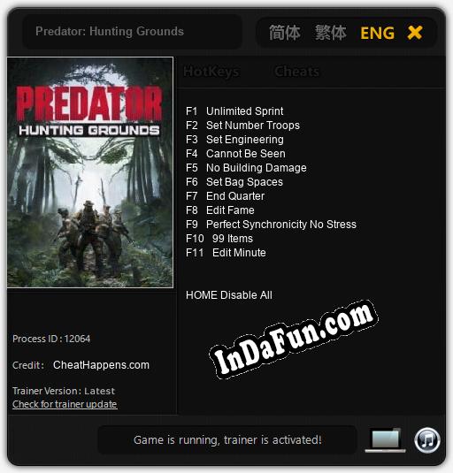 Predator: Hunting Grounds: TRAINER AND CHEATS (V1.0.22)