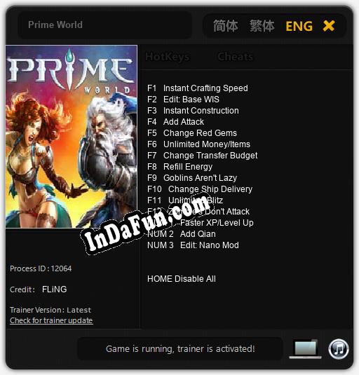 Prime World: Cheats, Trainer +15 [FLiNG]