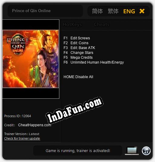 Prince of Qin Online: Cheats, Trainer +6 [CheatHappens.com]