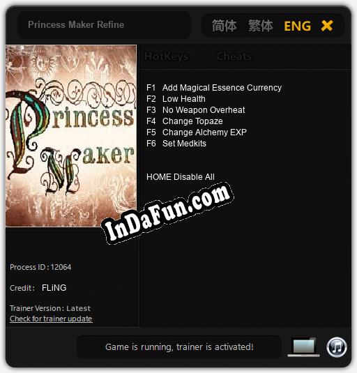 Princess Maker Refine: TRAINER AND CHEATS (V1.0.6)