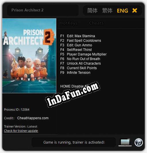 Prison Architect 2: TRAINER AND CHEATS (V1.0.7)