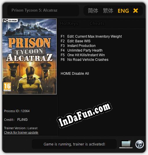 Prison Tycoon 5: Alcatraz: Trainer +6 [v1.6]