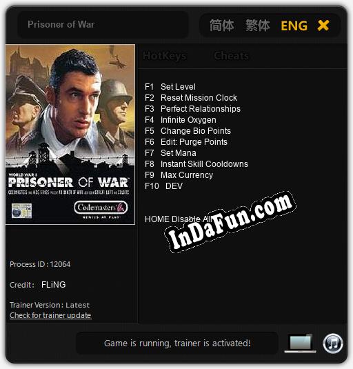 Prisoner of War: Cheats, Trainer +10 [FLiNG]