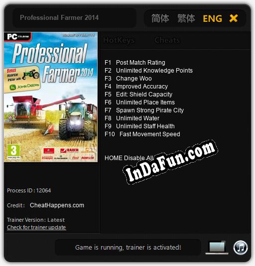 Trainer for Professional Farmer 2014 [v1.0.5]