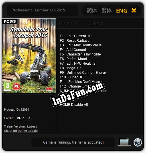 Professional Lumberjack 2015: TRAINER AND CHEATS (V1.0.43)