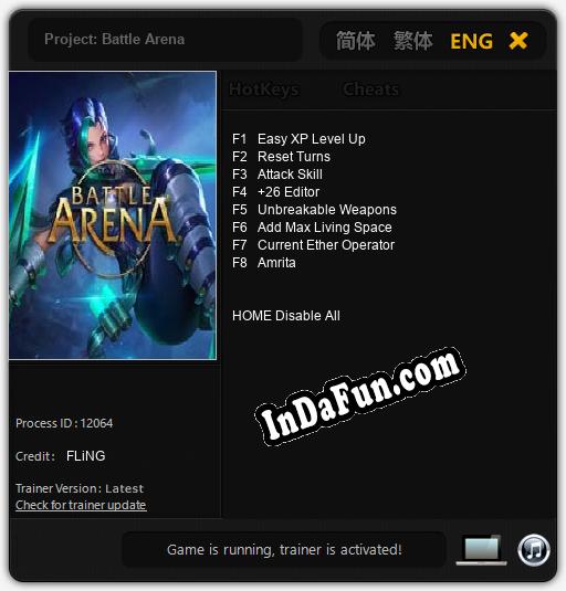 Trainer for Project: Battle Arena [v1.0.9]