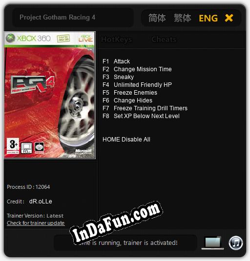 Project Gotham Racing 4: Cheats, Trainer +8 [dR.oLLe]