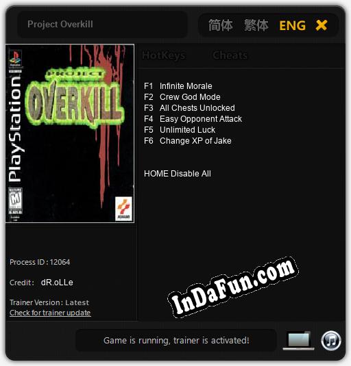 Project Overkill: Cheats, Trainer +6 [dR.oLLe]