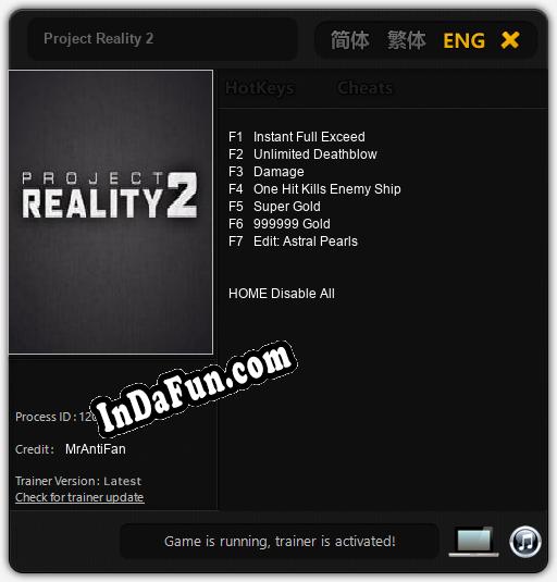 Project Reality 2: TRAINER AND CHEATS (V1.0.2)