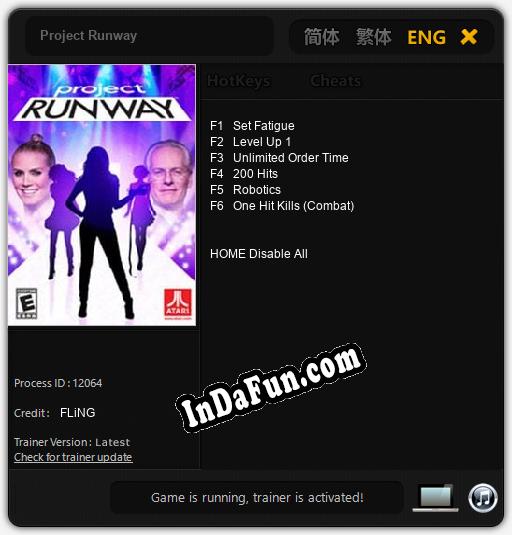 Trainer for Project Runway [v1.0.3]