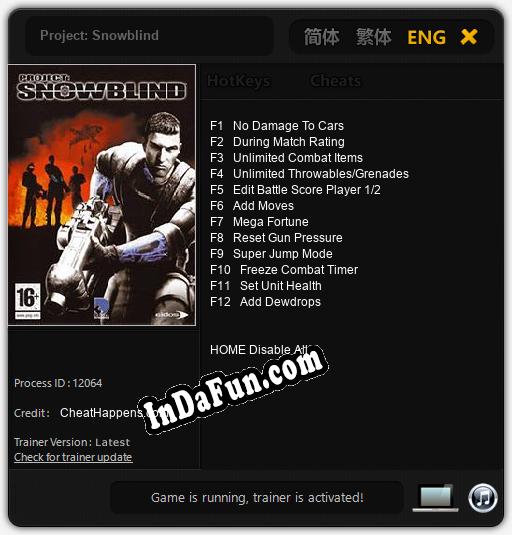 Project: Snowblind: Cheats, Trainer +12 [CheatHappens.com]