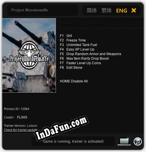 Project Wunderwaffe: TRAINER AND CHEATS (V1.0.97)