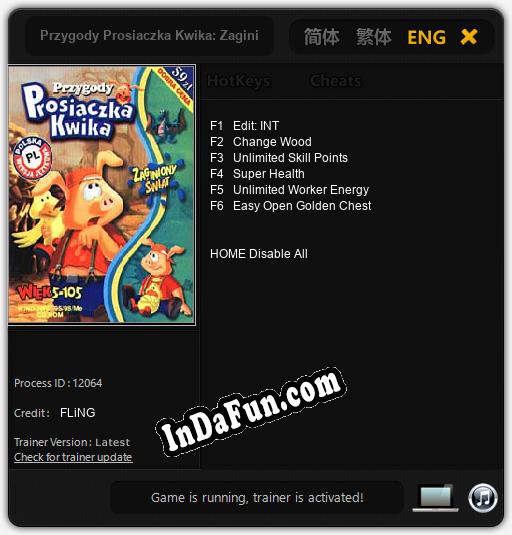 Przygody Prosiaczka Kwika: Zaginiony swiat: TRAINER AND CHEATS (V1.0.90)