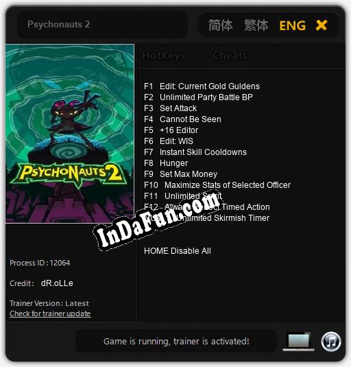 Psychonauts 2: TRAINER AND CHEATS (V1.0.32)