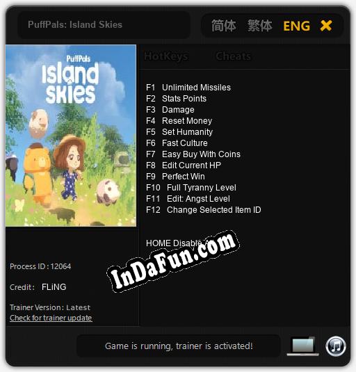 PuffPals: Island Skies: TRAINER AND CHEATS (V1.0.10)