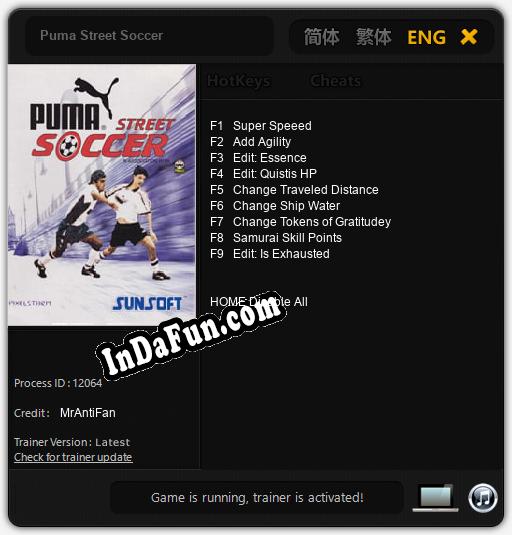 Trainer for Puma Street Soccer [v1.0.4]