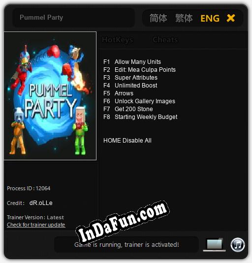 Pummel Party: TRAINER AND CHEATS (V1.0.76)